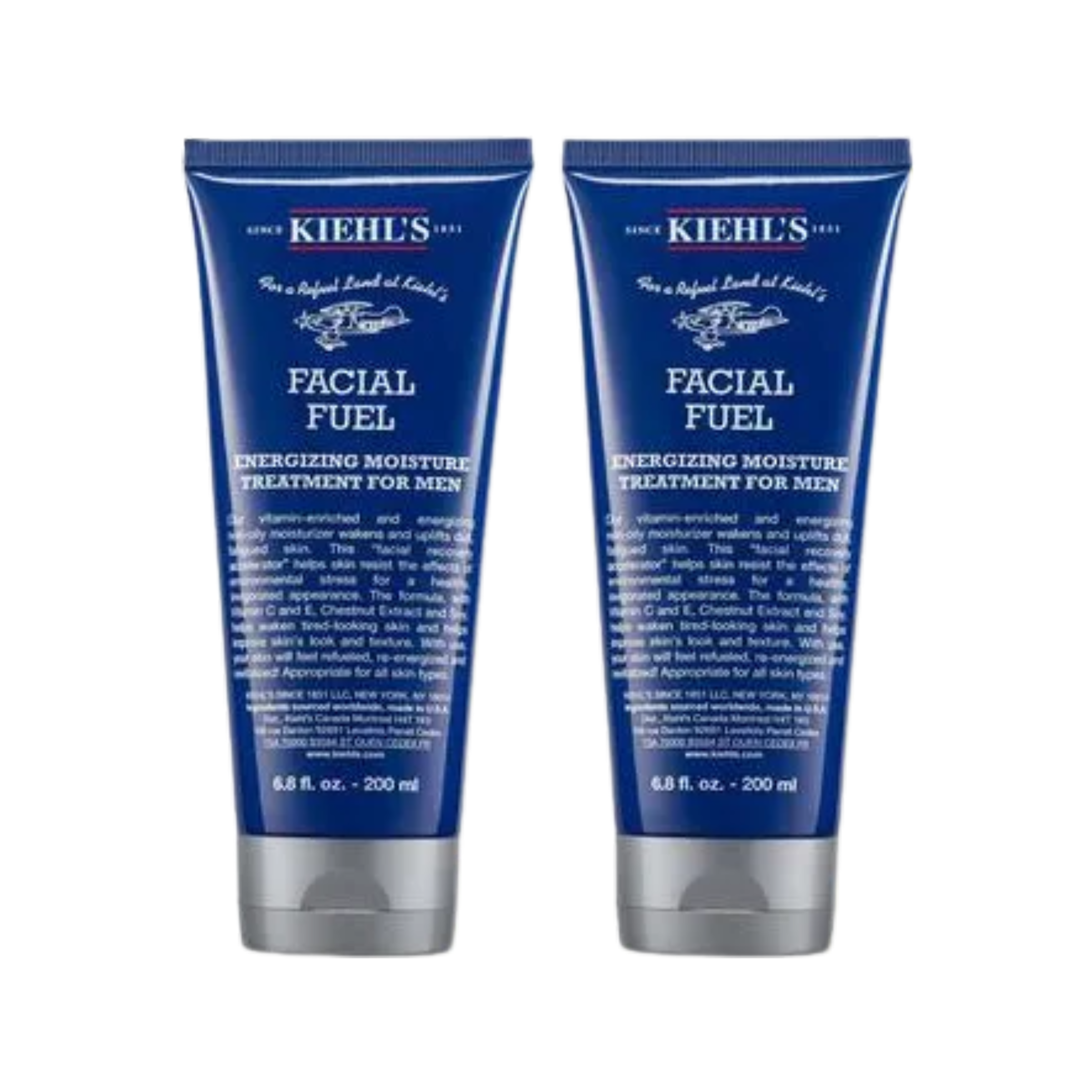 Kiehl's Facial Fuel Daily Energizing Moisture Treatment for Men 200ml Duo